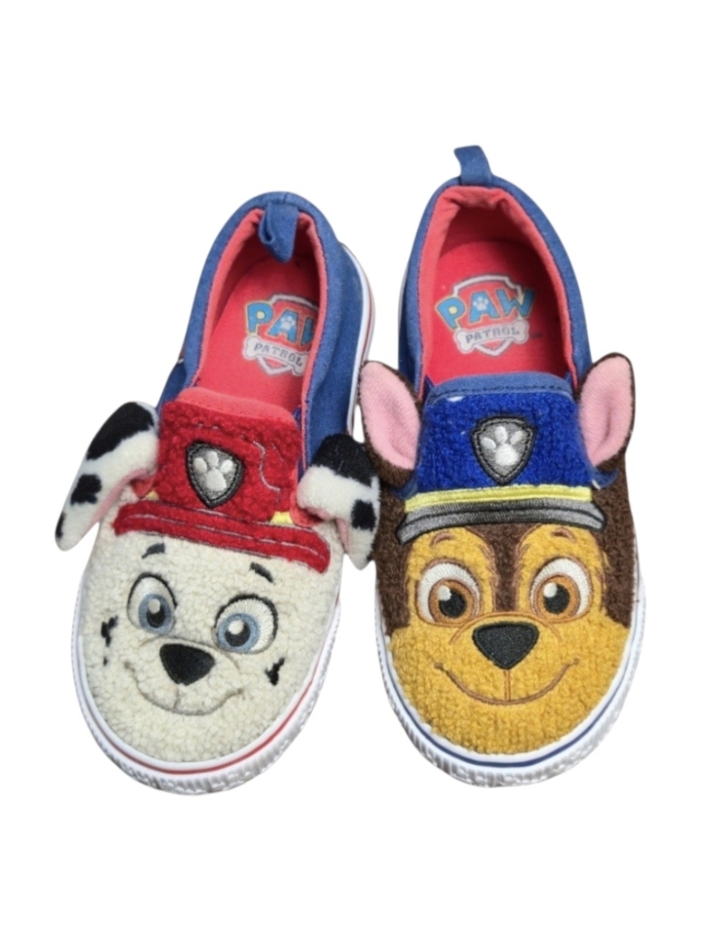Paw Patrol Characters Toddler Fleece Slip-On Sneakers, Size 8 Boys. - Picture 3 of 7